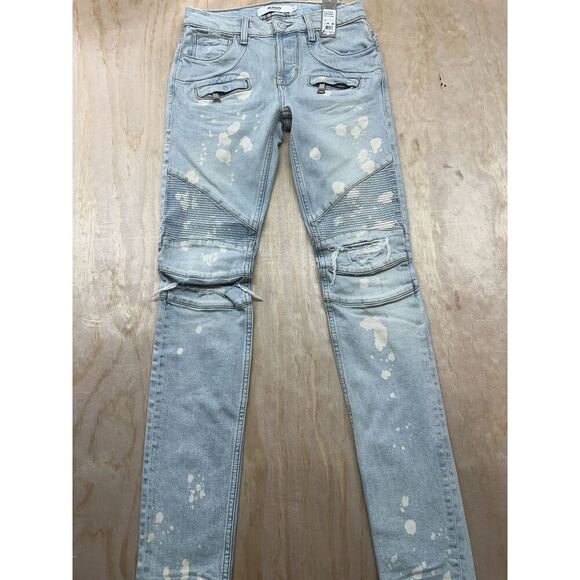 Hudson Men’s Skinny Jeans 28 Light Wash Distressed - Picture 1 of 4